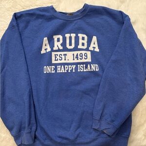 aruba blue sweatshirt